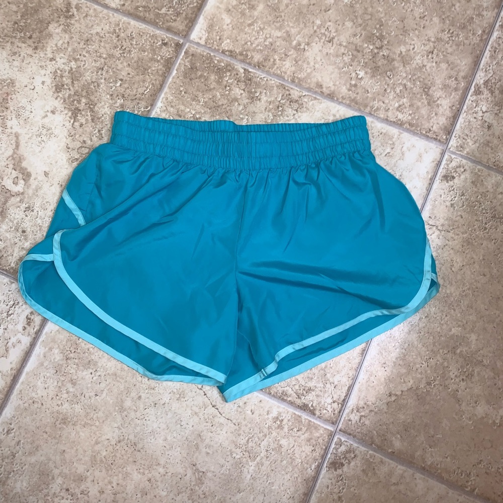 blue shorts